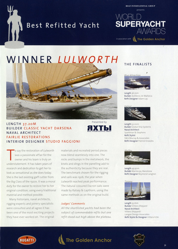 World Superyacht Awards 2007